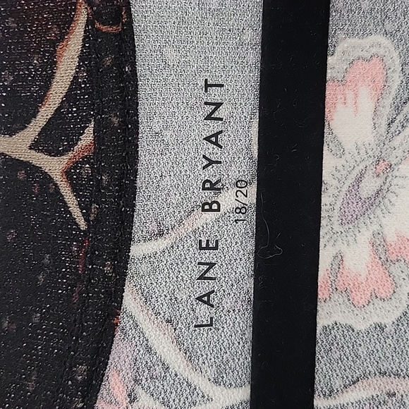 Lane Bryant Black and Red Floral Tunic - Picture 2 of 15